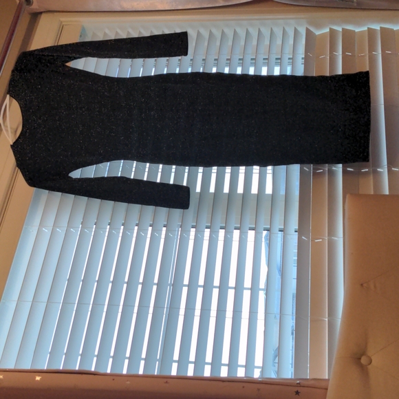 Midi dress black glittery - Picture 3 of 4